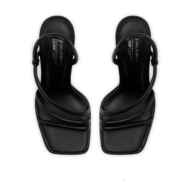 Call it Spring Luxe Block Heel Black Size 9 - Picture 4 of 6